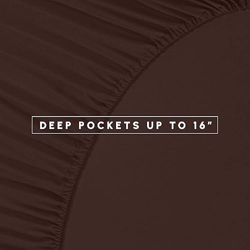 Miniatura 6 de Elegant Comfort Juego de edredón acogedor y suave de 8 piezas para todas las estaciones, incluye juego de sábanas inteligentes de 4 piezas, falda de