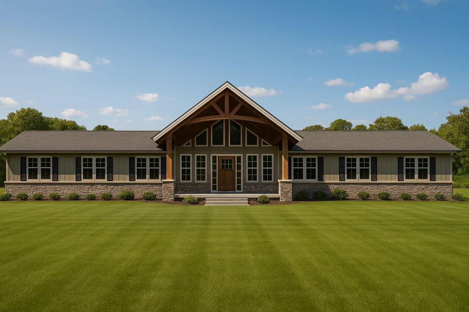 12-2853 House Plan -Rustic Farmhouse Home Plan - 4-Bed, 3-Bath, 2,600 SF