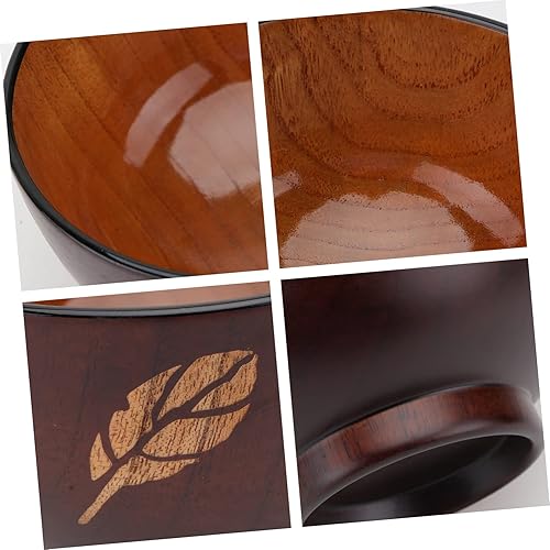 Miniatura 8 de IMIKEYA 3 Pcs Leaves Wooden Bowl Household Dishware Kitchen Storage Bowl Wooden Dining Bowl Storage Wooden Bowl Creative Solid Wood Bowl Leaf Wood