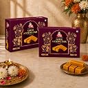 Lal Sweets Mysore Pak with Rakhi 800g Each (Pack of 2) | Traditional Sweets Rakhi with | Soft & Melt-in-Mouth Texture | Made with Pure Desi Ghee | Authentic Indian Mithai | No Preservatives | Festival Gift Hamper for Celebrations | Made With Sulfur-Free Sugar | 1600g gallery image