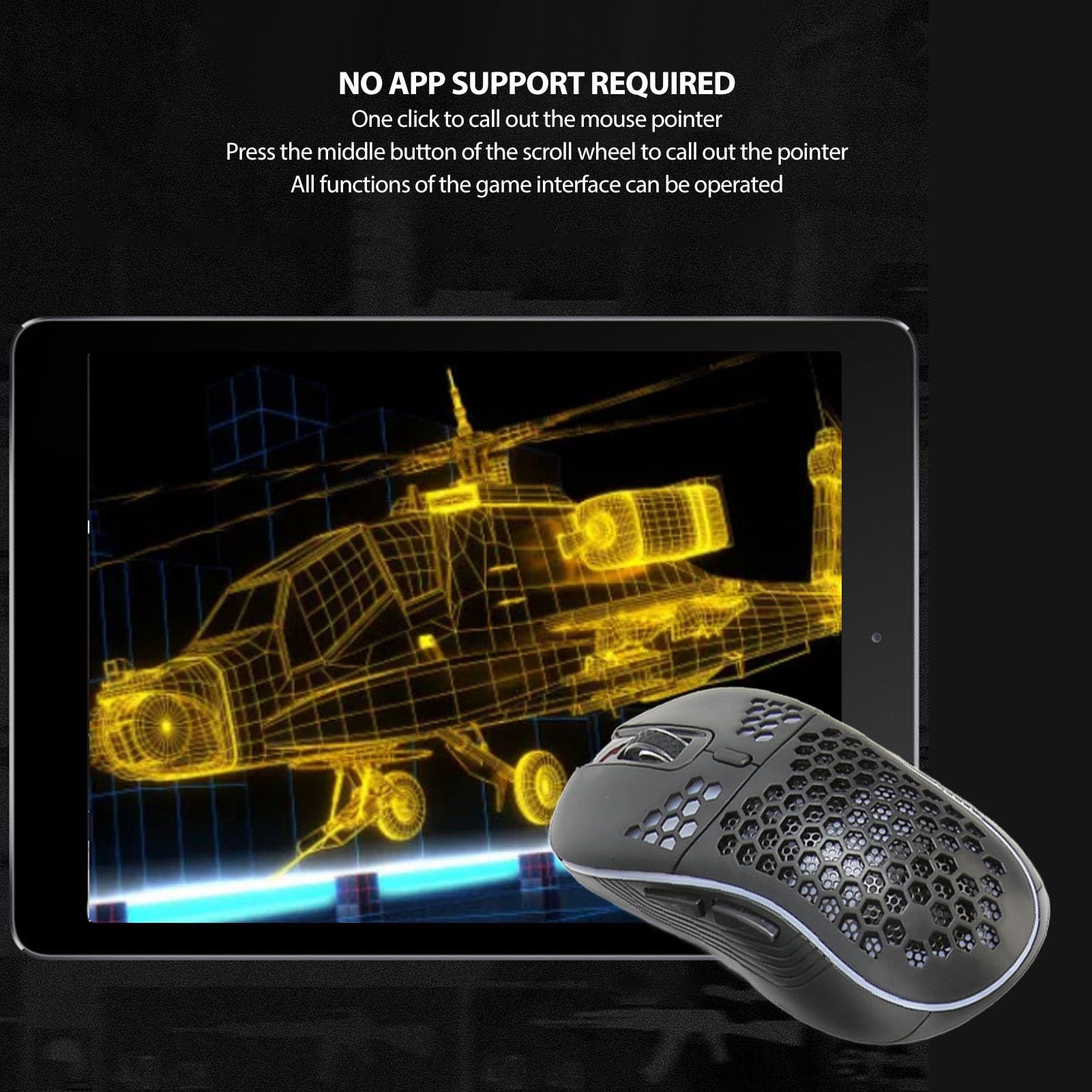 aqxreight Pacchetto Combinato Gioco Mobile da 4 Pollici con Convertitore da Tastiera Supporto per Telefono da Gioco Latenza 120 FPS per Giochi