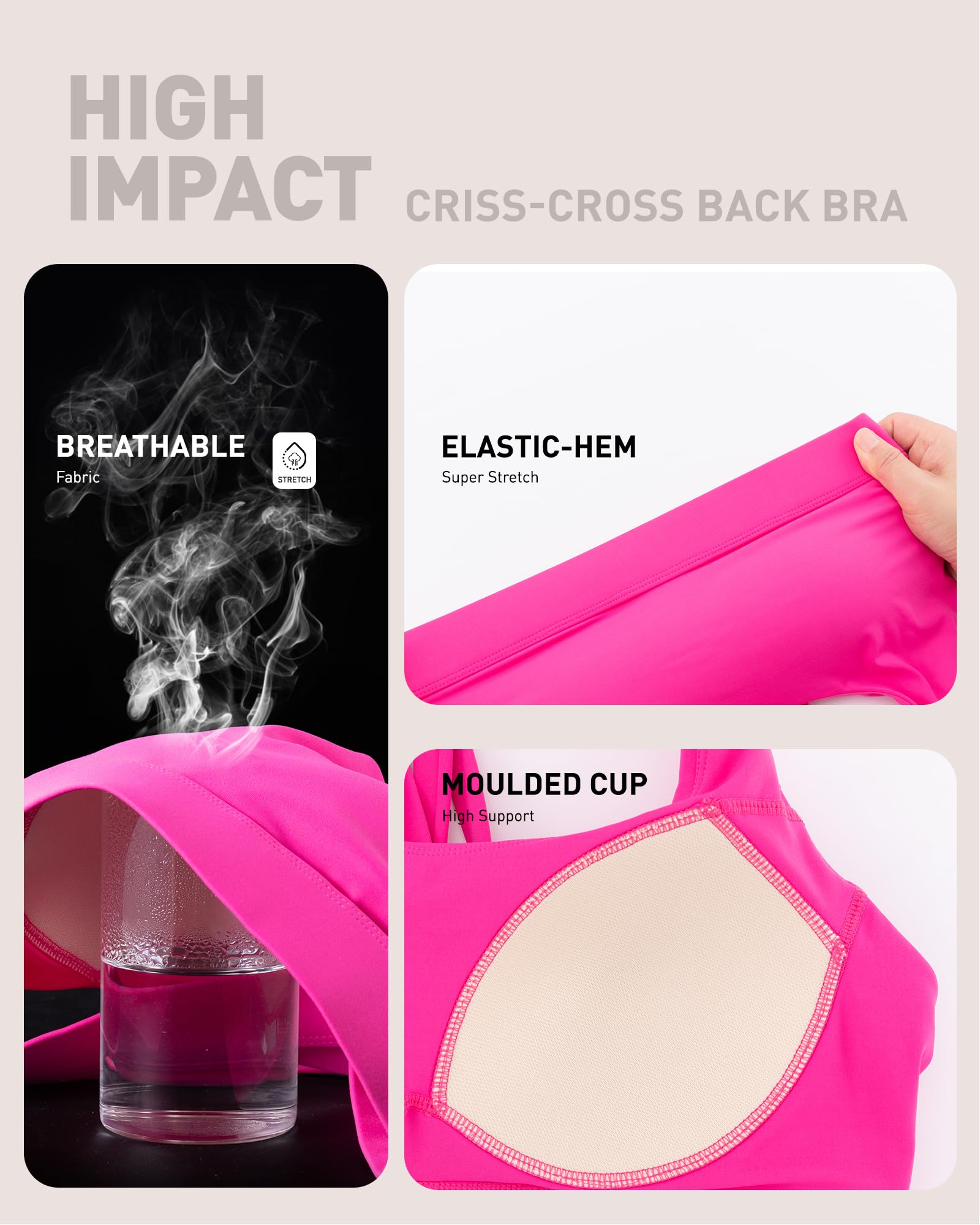 Scoop neck strappy back detail