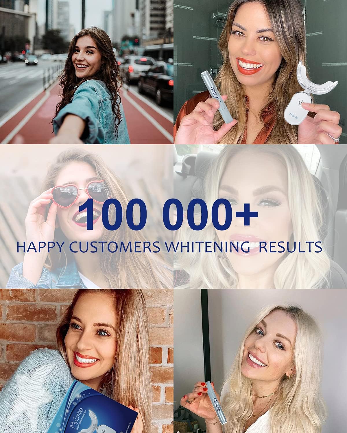 MySmile Teeth Whitening Kit with LED Light, Flagship 10 Min Non-Sensitive Max Teeth Whitener with Enhanced Carbamide Peroxide Teeth Whitening Pen, Helps to Remove Stains from Coffee, Smoking, Wine : Beauty & Personal Care