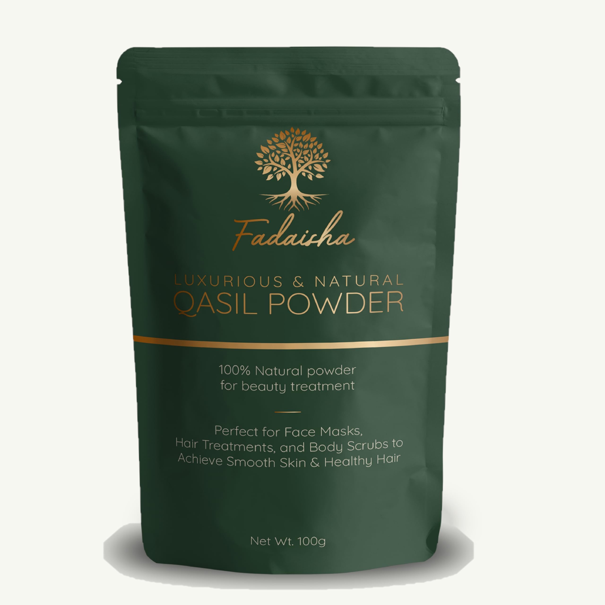 – Pure 100% Qasil Powder -100gr - Natural Herbal Facial Cleanser & Exfoliator for Radiant Skin - Nourish & Rejuvenate Your Complexion - Skincare Face/Body/Hair Mask with Zero Added Chemicals