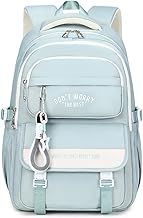 Tanou School Backpack for Teenagers Girls, Large Nylon School Backpacks, Waterproof Backpack School Teenager Girl Bag Casual Fashion