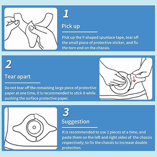 Miniatura 6 de Tiras de barrera para ostomía, cinta de barrera para ostomía en forma de Y, tiras de barrera elástica, tiras de barrera adhesiva de grado médico,