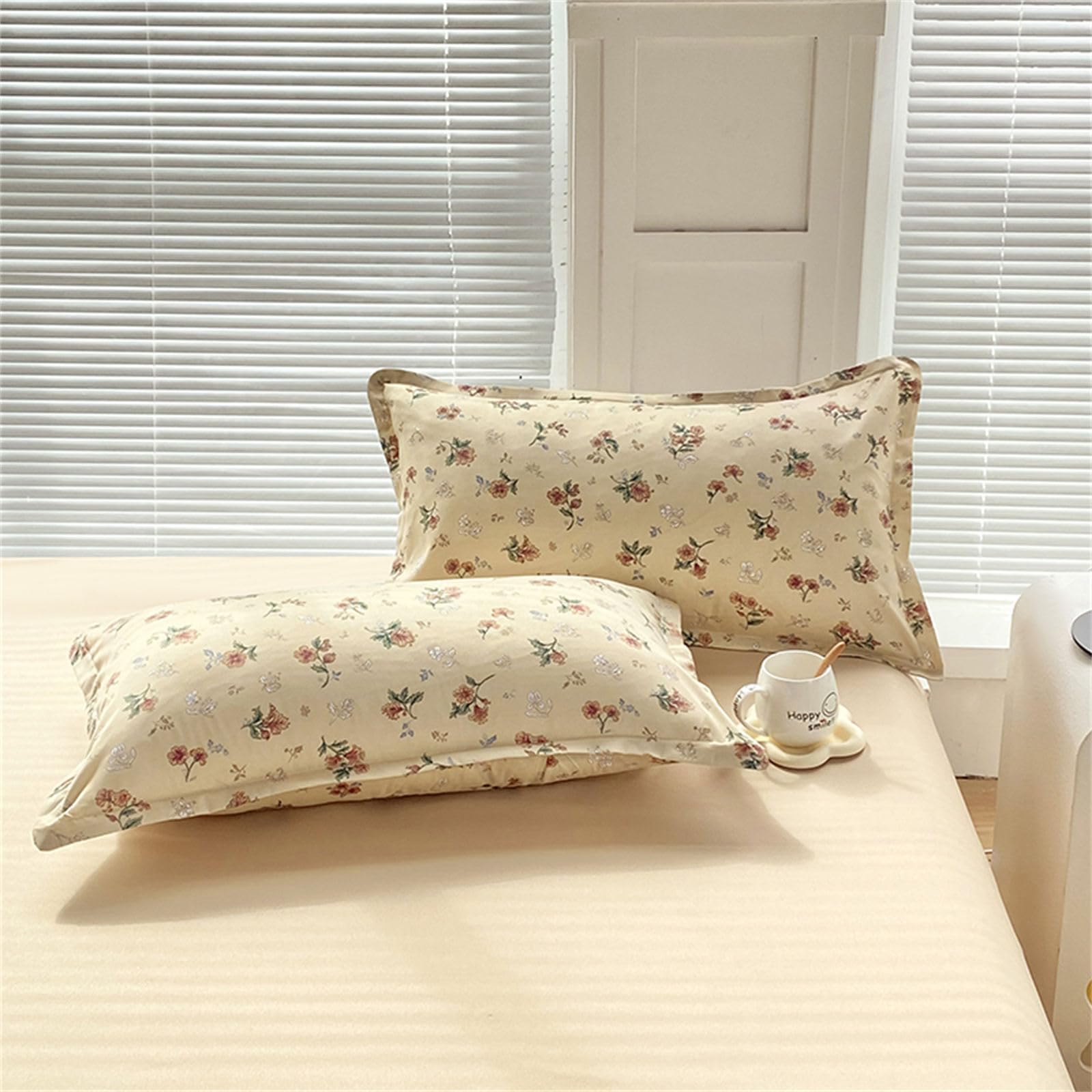 Parure De Lit Odot 3 Pièces - Microfibre Douce - Imprimé Fleurs - 90x190cm