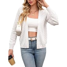ZANZEA Crop Cardigan Womens Summer Sweaters Lightweight Crochet Shrug
