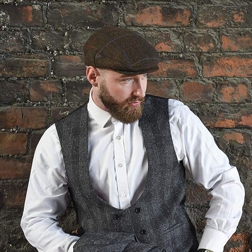 Miniatura 5 de Gorra de Newsboy para hombre, gorra plana, mezcla de lana de hiedra, gorras para hombre, sombrero de Gatsby