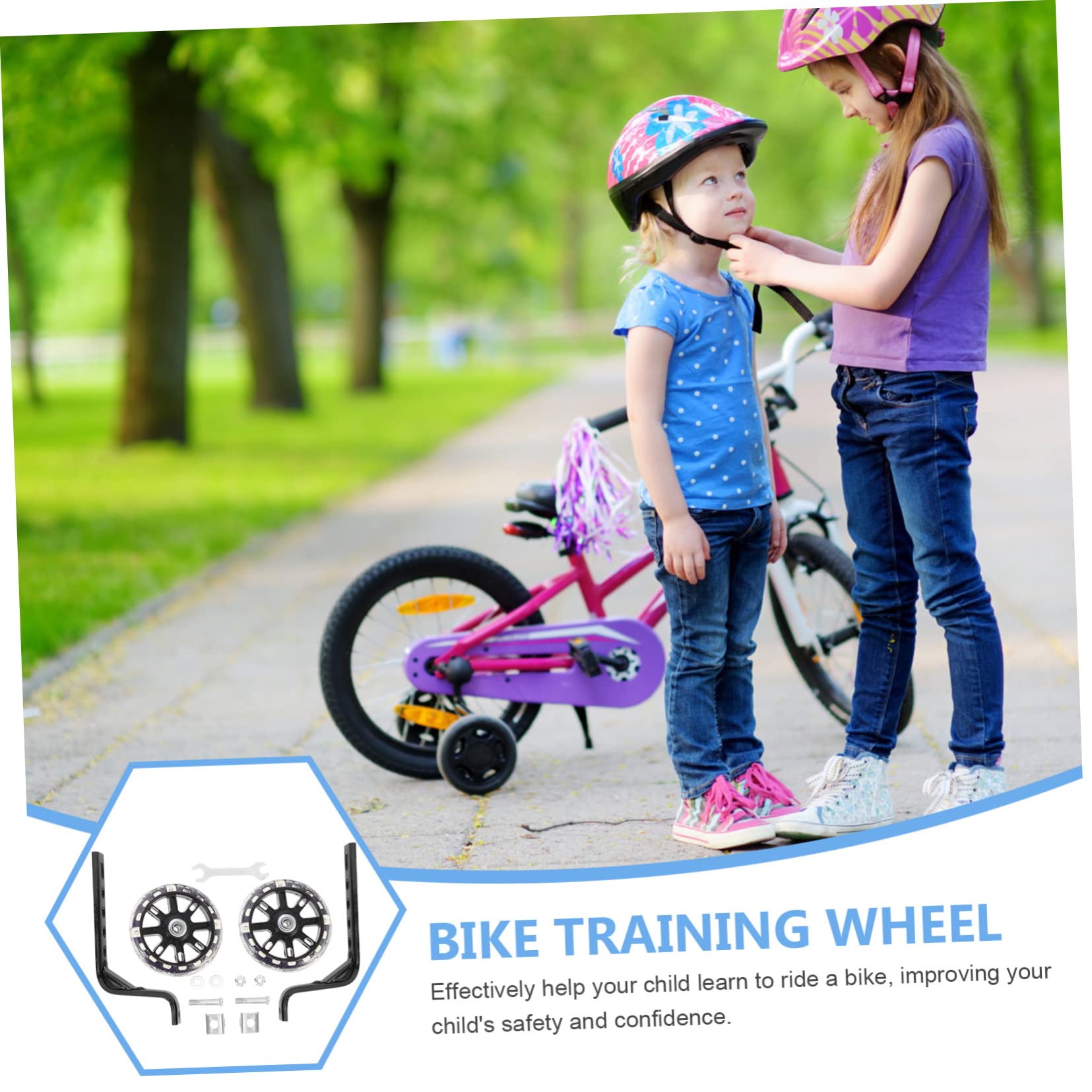 Milisten 2pièces Roues Auxiliaires pour Garçon Fille à Lot de Roues De De Remplacement Compatibles pour Garçon Fille