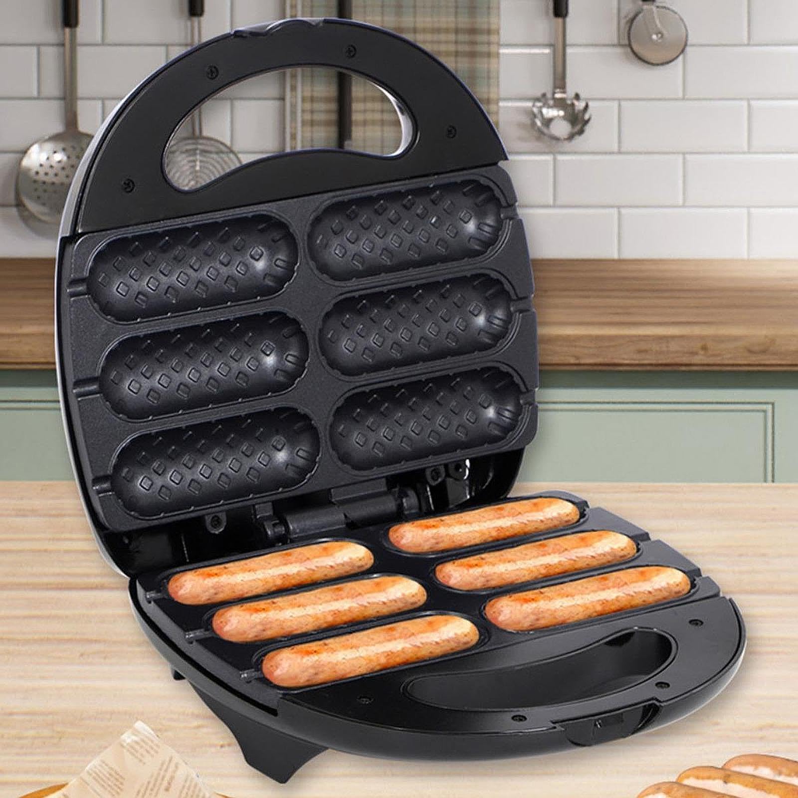 Máquina de Salchichas Eléctrica para Hacer Hot Dogs Horno para Embutidos y Snacks