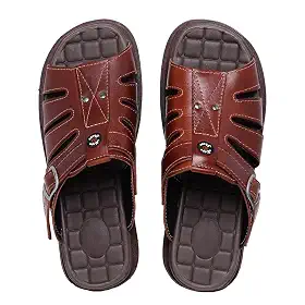 Sandália Chinelo Masculino Couro Legítimo Anti-stress…