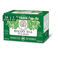 Vista 1 de Tadin Té Boldo, té de hierbas, sin cafeína, 24 bolsas de té por caja, paquete de 1