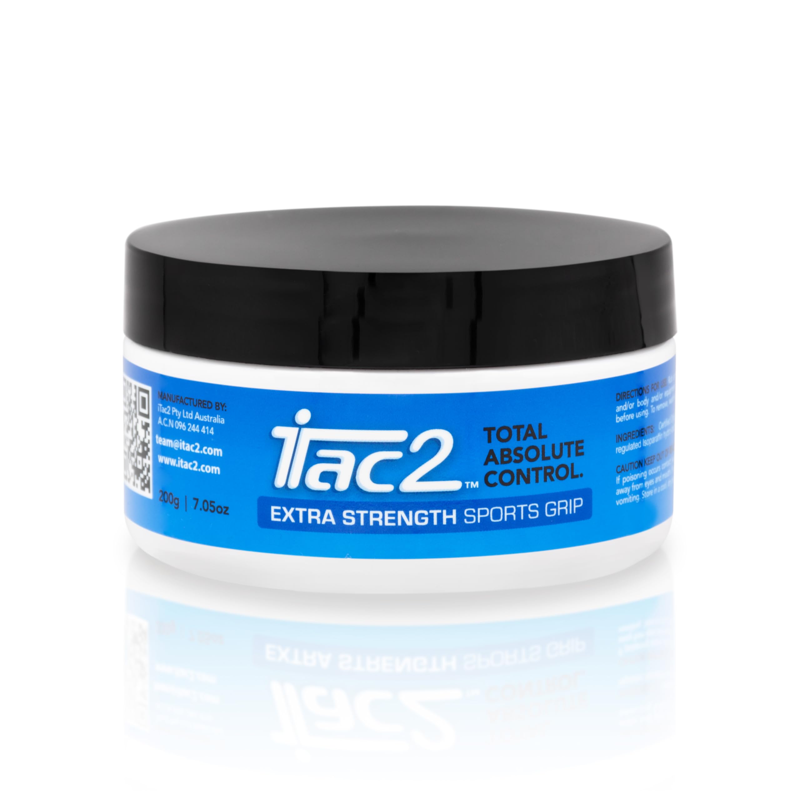 iTac2 Impugnatura sportiva extra resistente (200 g) – Cera d'api a lunga durata per rugby, netball, bocce, immersioni e fitness, formula naturale, impermeabile, antiscivolo, per mani asciutte e