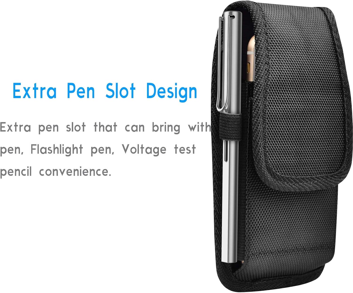 Tekcoo [RFID Blocking] Cell Phone Holster for iPhone 14 13 Pro Max 11 12 XR Galaxy S22 Ultra S21 S20 FE S10 Note 20 A03S A13 A02S A23 A20 A21 A32 A42 A53 Nylon Belt Clip Pouch Wallet Case Card Holder
