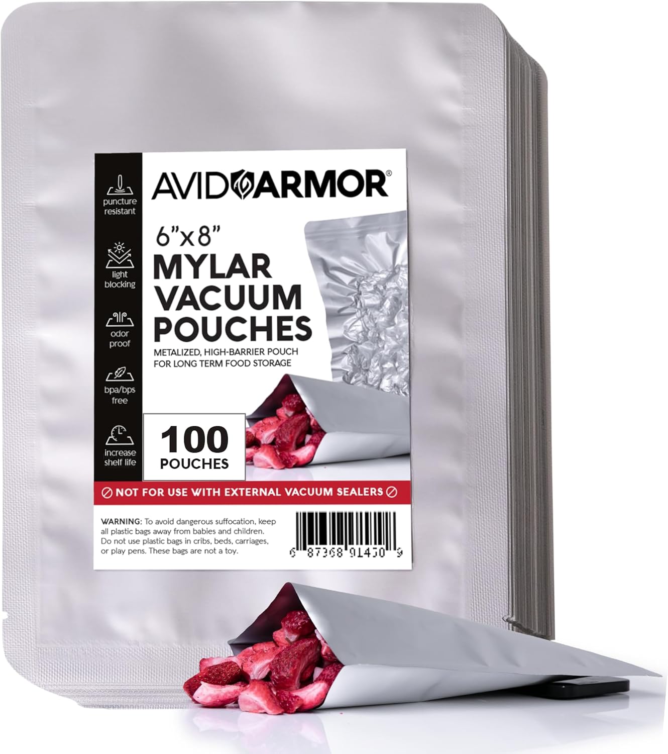 Avid Armor Large Vacuum Seal Bags For Food Avid Armor Pack 11 X 25 - Main Image