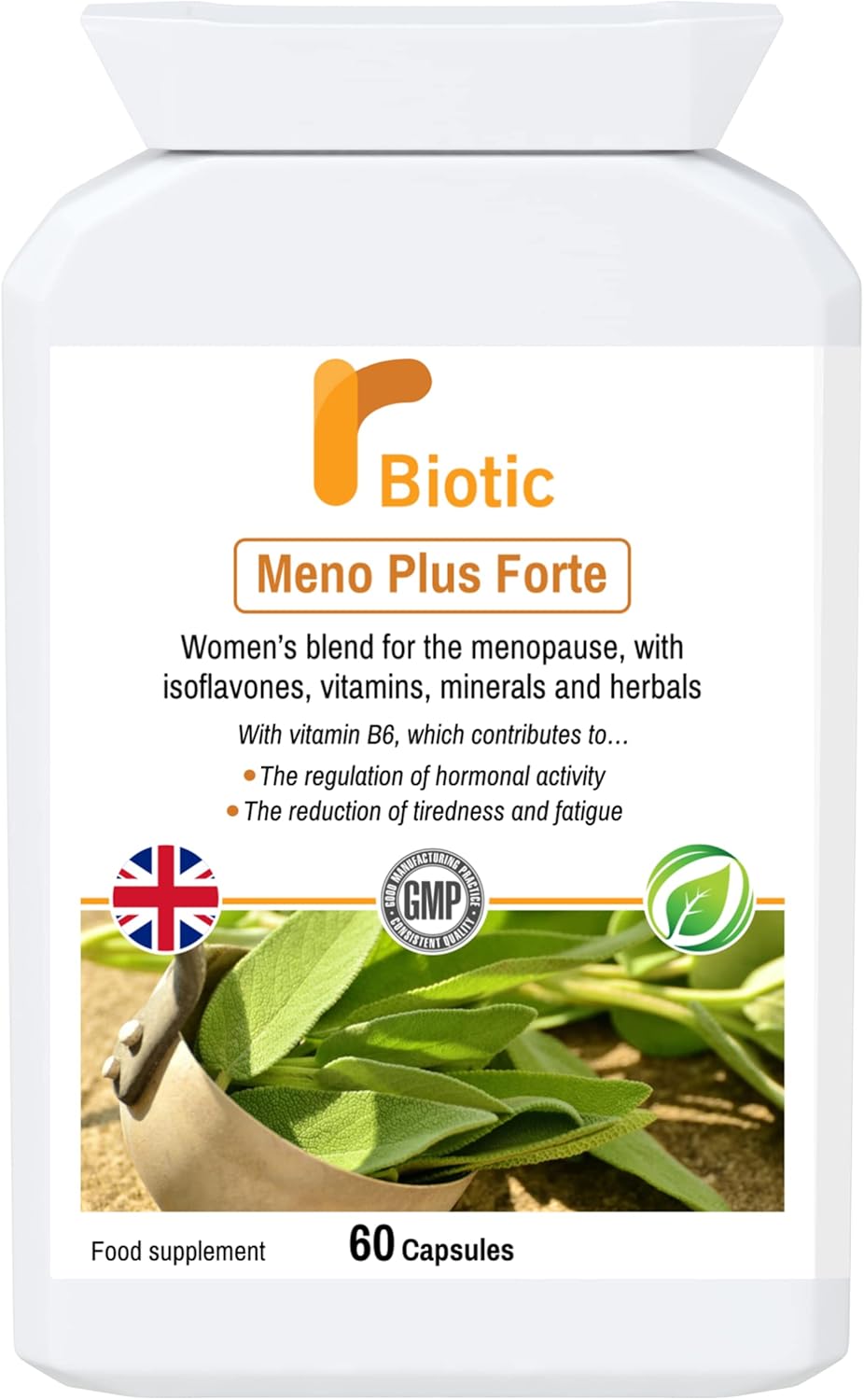Meno Plus Forte.Herbal Food Supplement for Women:60 Capsules