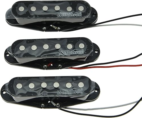 Wilkinson Lic Black Strat Vintage Voice Single Coil Pickups Fits Stratocaster Wilkinson Lic Black Strat Vintage Voice Single Coil Pickups Fits Stratocaster