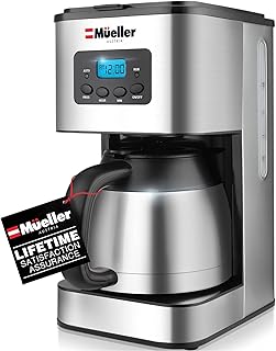 Mueller Austria Ultra Brew Thermal Coffee Maker, 8 cup (34oz) Carafe, Keep Warm, Auto Shut-Off, LCD Display Coffee Machin...
