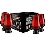 GLENCAIRN Red Whiskey Glass, Gift set of 4 in Gift Carton