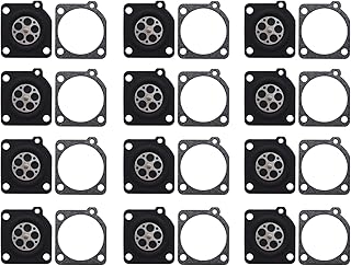 Carburetor Metering Diaphragm and Gasket Replaces ZAMA A015010 A015047 0016019 for ZAMA C1U C1Q C1M RB carburetors (Pack of 12)