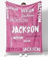 Vista 1 de OLIVE OLIVIA Mantas personalizadas para niños con nombres, mantas personalizadas con nombre para adultos, manta personalizada, regalo para Nombre