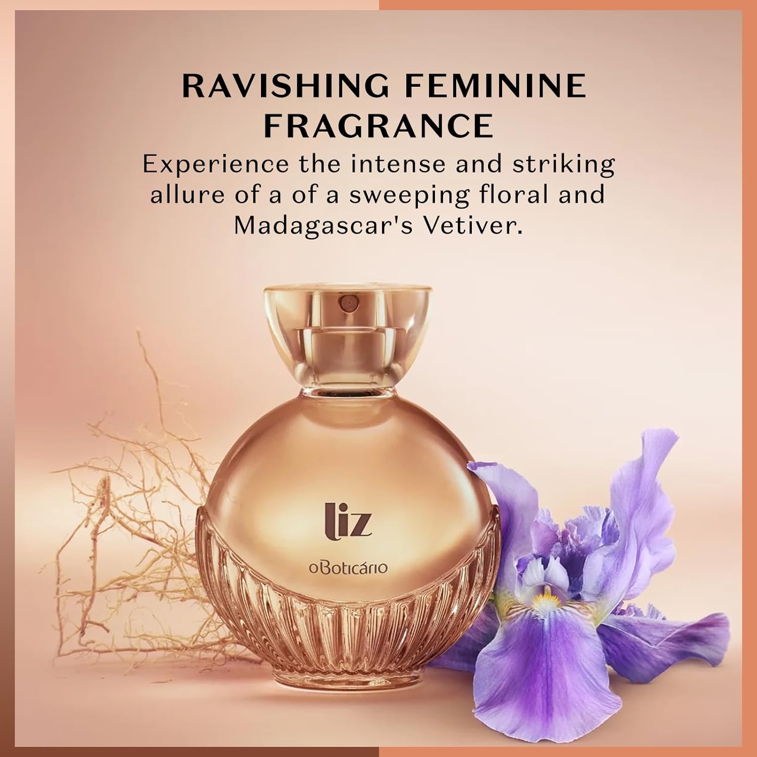 O BOTICARIO Liz Eau de Toilette Fragrance for Women, Iris and Vetiver Perfume of Strength and Femininity, 3.4 Ounce - Image 2