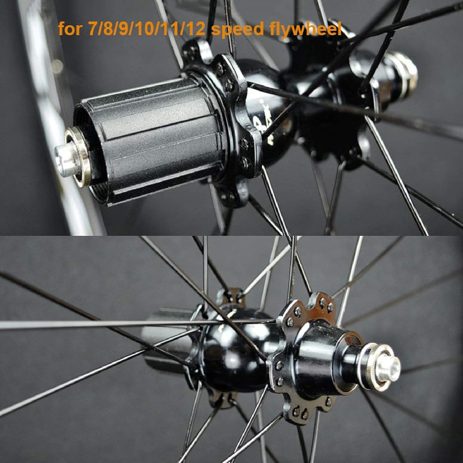700C Road Bike Wheels Double Wall Aluminum Alloy V Brake Cycling Wheels Rim Height 30MM 24 Holes for 7/8/9/10/11/12 Speed