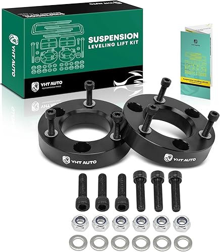 Miniatura 1 de YHTAUTO Kit de elevación de nivelación delantera de 2 pulgadas compatible con Nissan TitanArmada 2004-2023, RWD4WD, espaciadores de puntales de