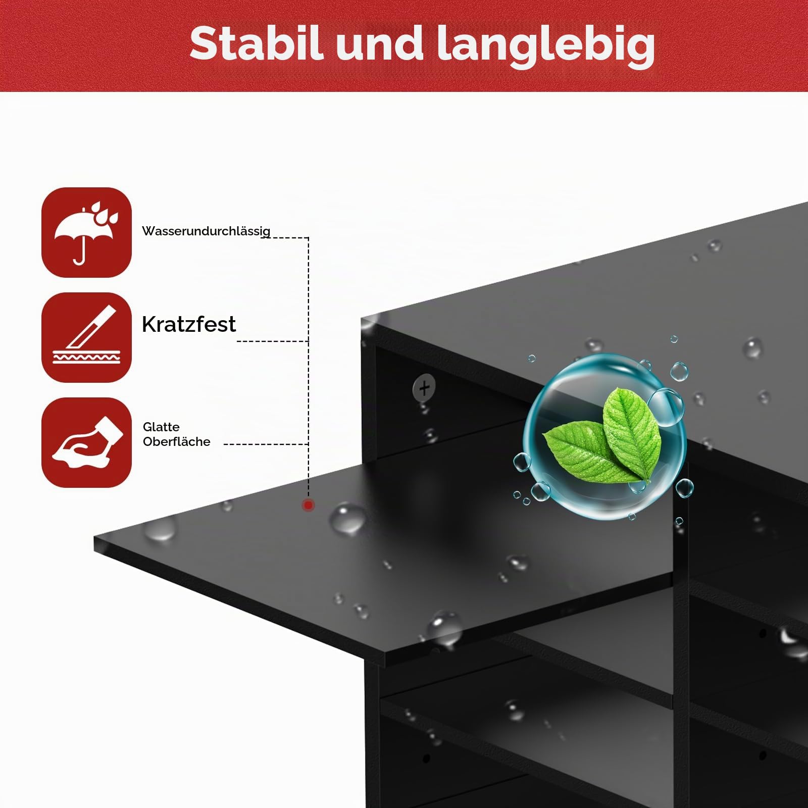 12-Schubladen-Holz-Organizer für Papier und Post, Schreibtisch-Rechnungsorganizer für Büro, Zuhause und Schule, Schüler-Postfach für das Klassenzimmer, Schwarz