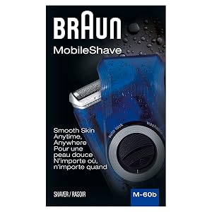 Braun Electric Razor for Men M60b Mobile Electric Foil Shaver Washable
