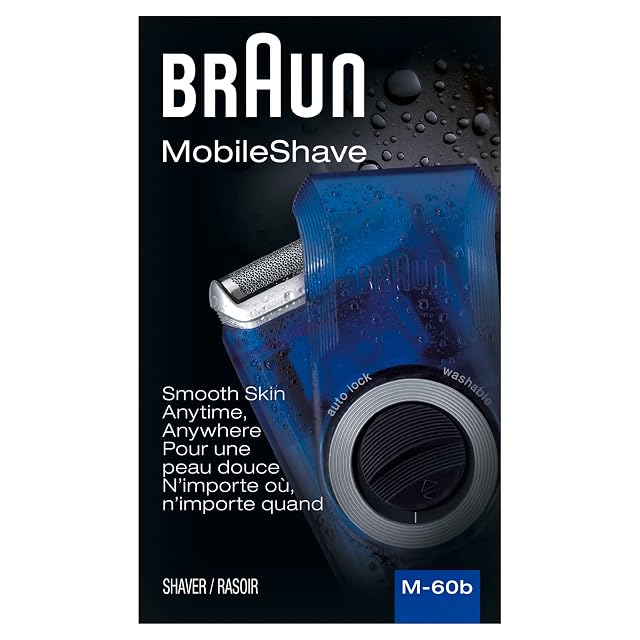 Braun Electric Razor for Men M60b Mobile Electric Foil Shaver Washable