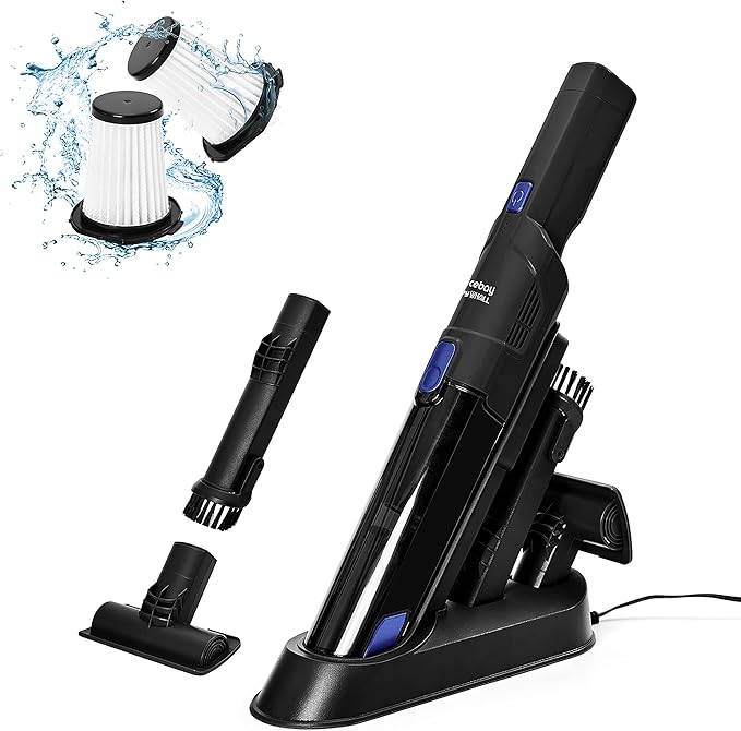 Nicebay Handheld Vacuum Cleaner, Cordless Hand Vacuum Cleaner 15KPA
