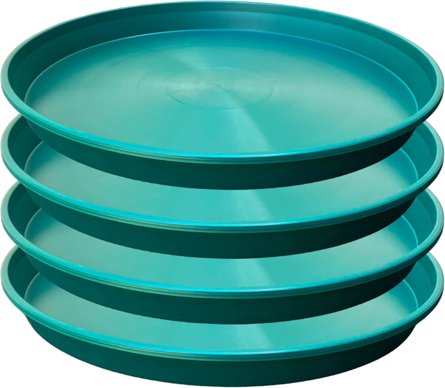 FORTHEM Set of 4 Plant Saucers 11 Inch Round Plant Trays
