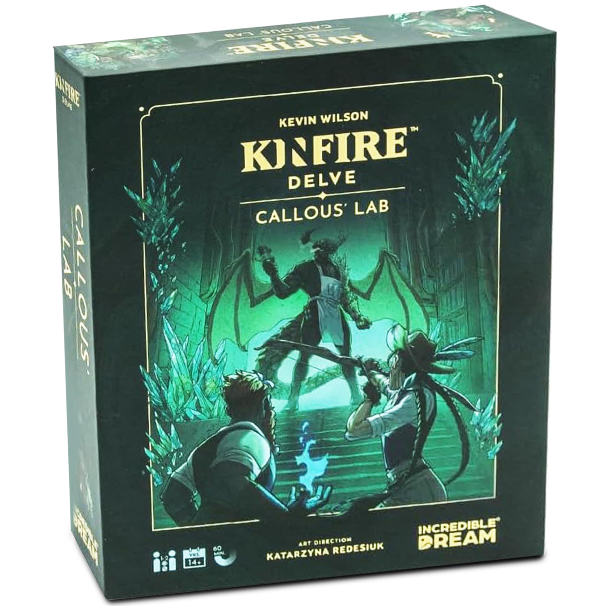 Incredible Dream Kinfire Delve: Callous' Lab | Gioco di carte cooperativo veloce da tavolo | Avventura fantasy economica e semplificata | Età 14 in su | Realizzato