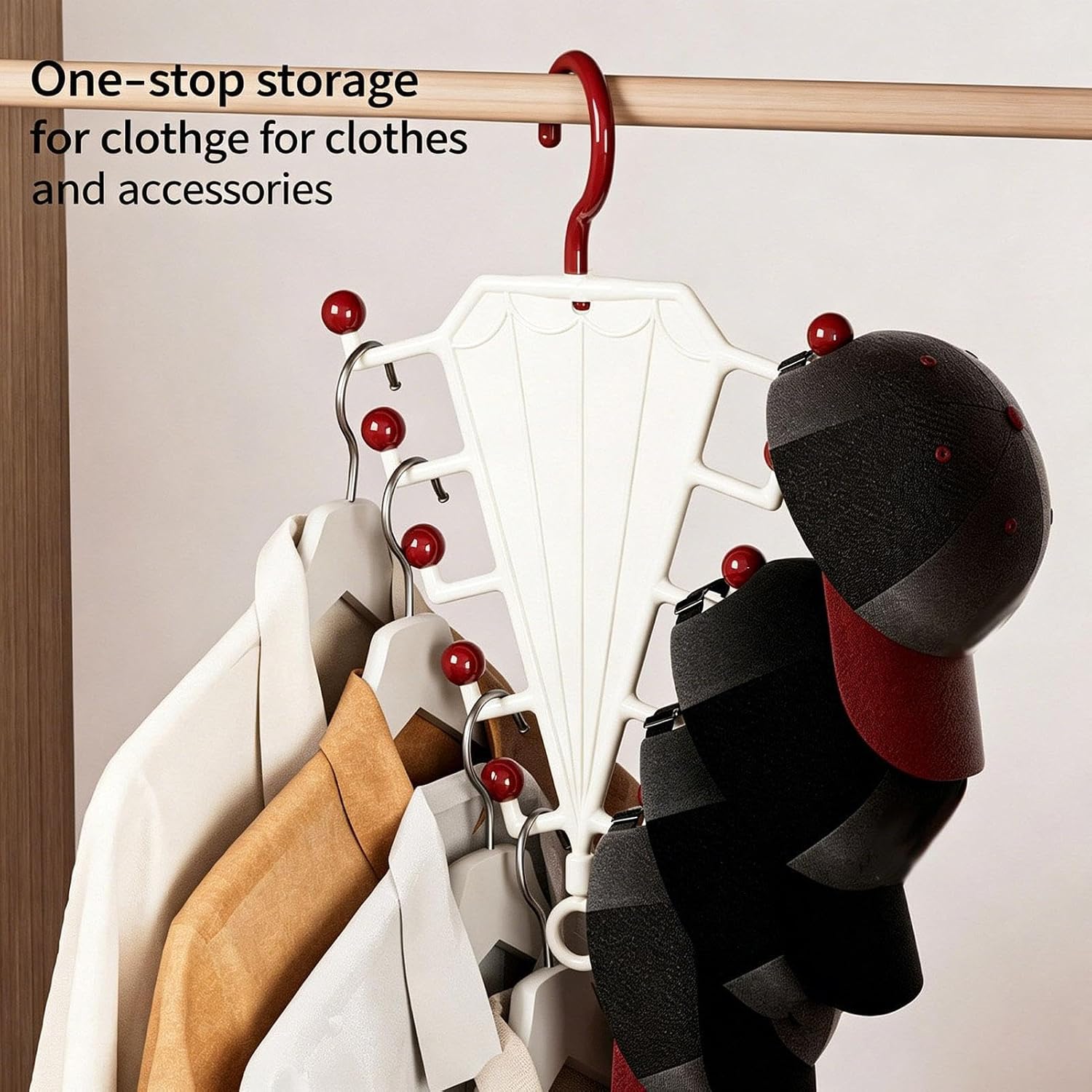 Closet Organizer Hangers Double-Sided V Shaped Vertical Clothing Rack