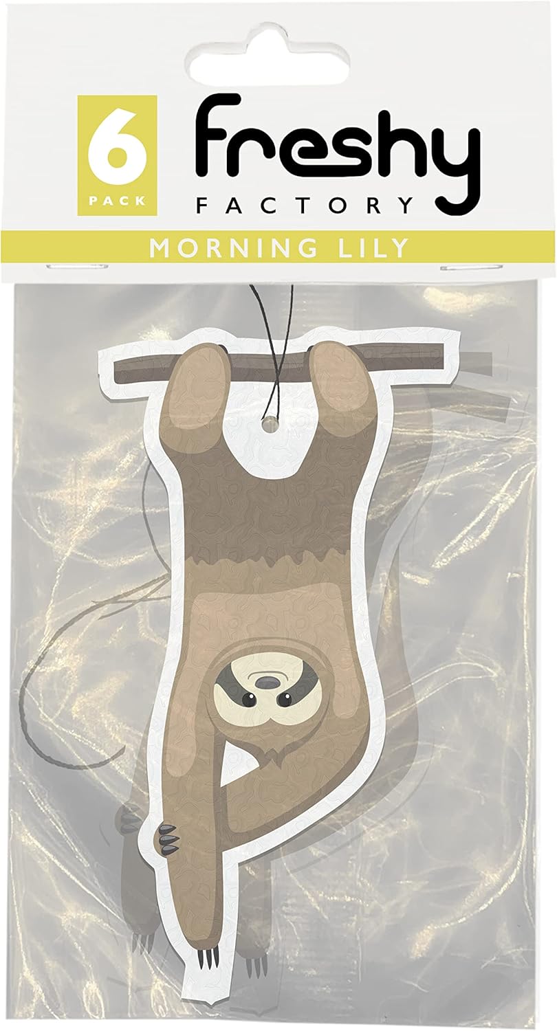 Hanging Sloth Car Air Freshener Lily Scent Freshy Factory