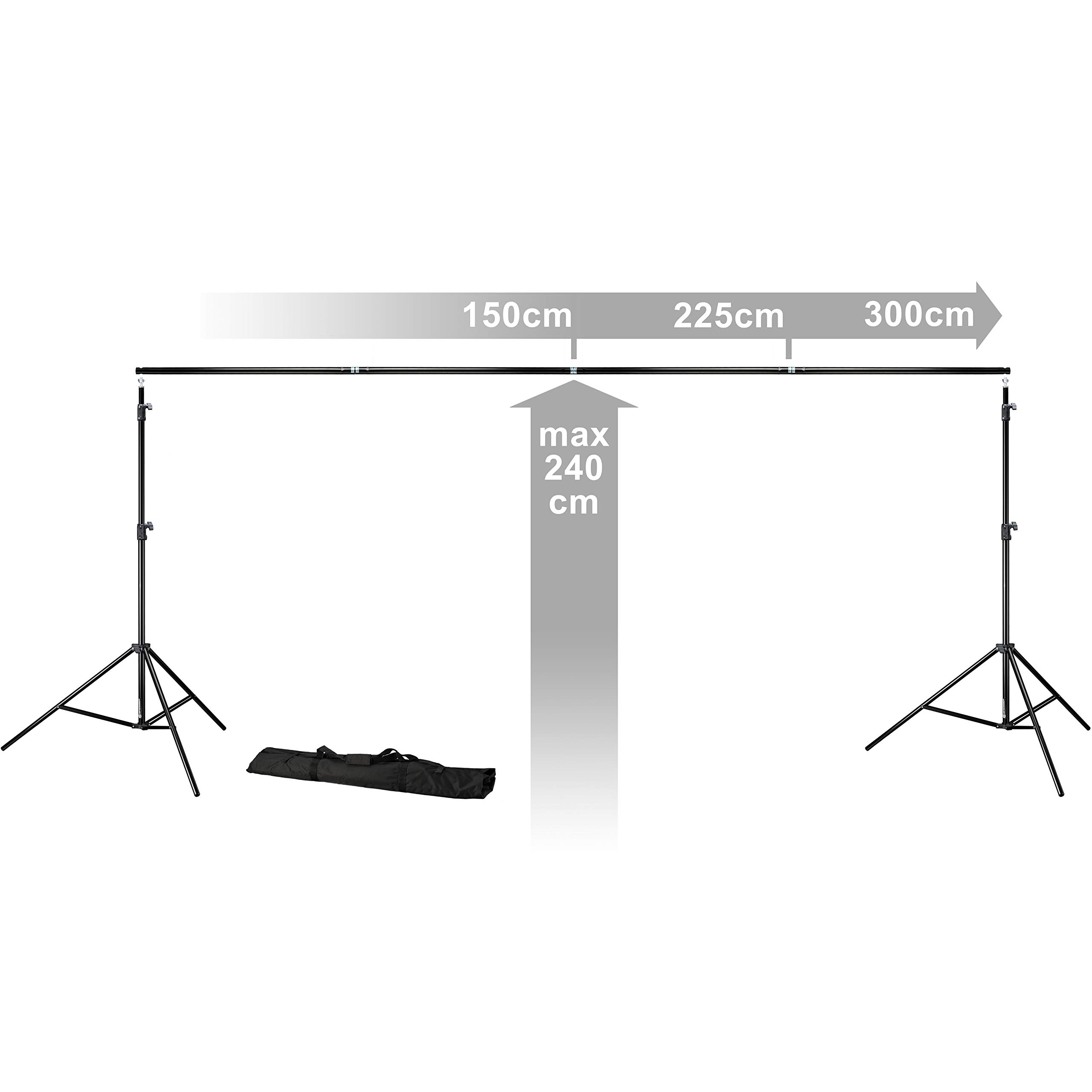 Bresser F002047 BR-D23 Fond de Teint Noir 240 x 300 cm