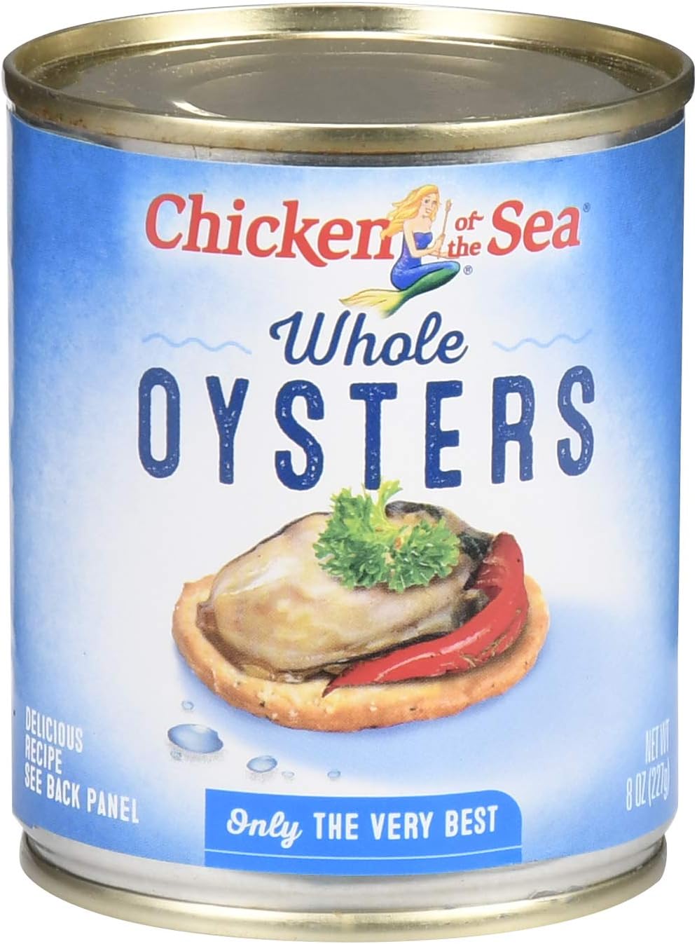 Chicken of the Sea, Oysters, Whole, 8oz Can (Pack of 6)