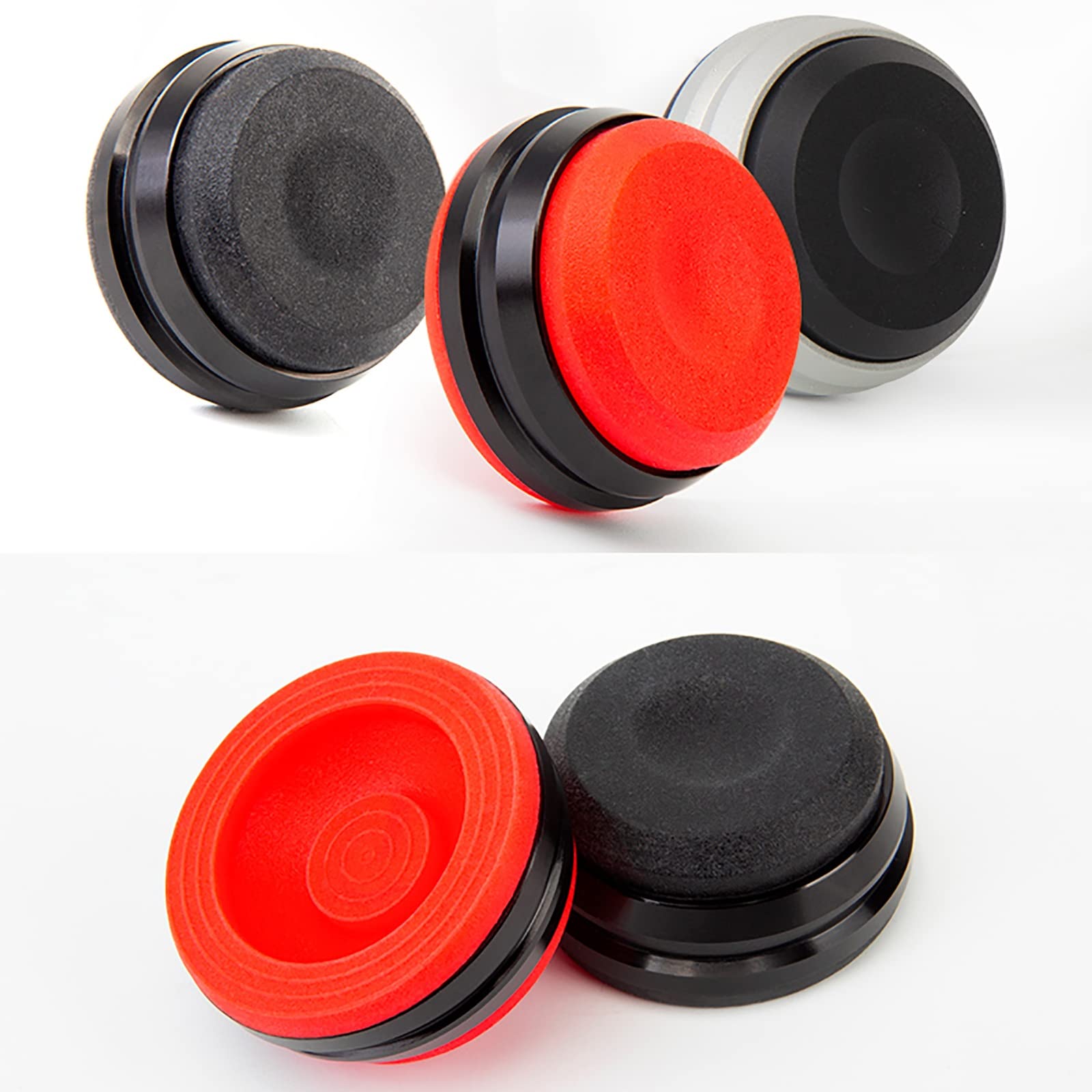 TEmkin Supporto per Altoparlante,Punte per Altoparlanti, 4 Piedini di Isolamento per Altoparlanti HiFi 41 × 20 mm, Piedini per Giradischi per Amplificatore/Altoparlante/Giradischi/Lettore HiFi