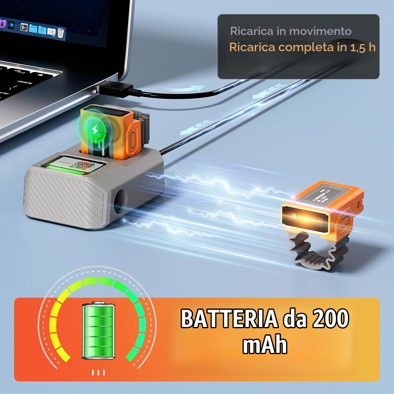 NETUM XR700 Lettore di codici a barre 2D ad anello indossabile con display, Bluetooth, NFC, impermeabile IP68, lettore di codici QR 1D/2D per magazzino e logistica