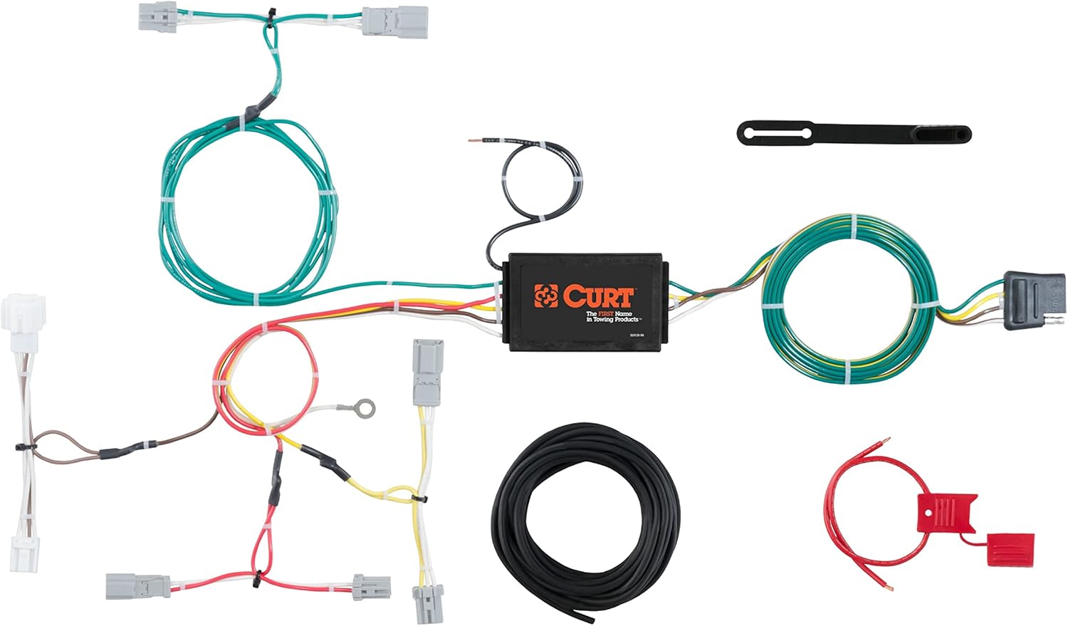 CURT 56299 Vehicle-Side Custom 4-Pin Trailer Wiring Harness, Fits Select Honda Accord Sedan