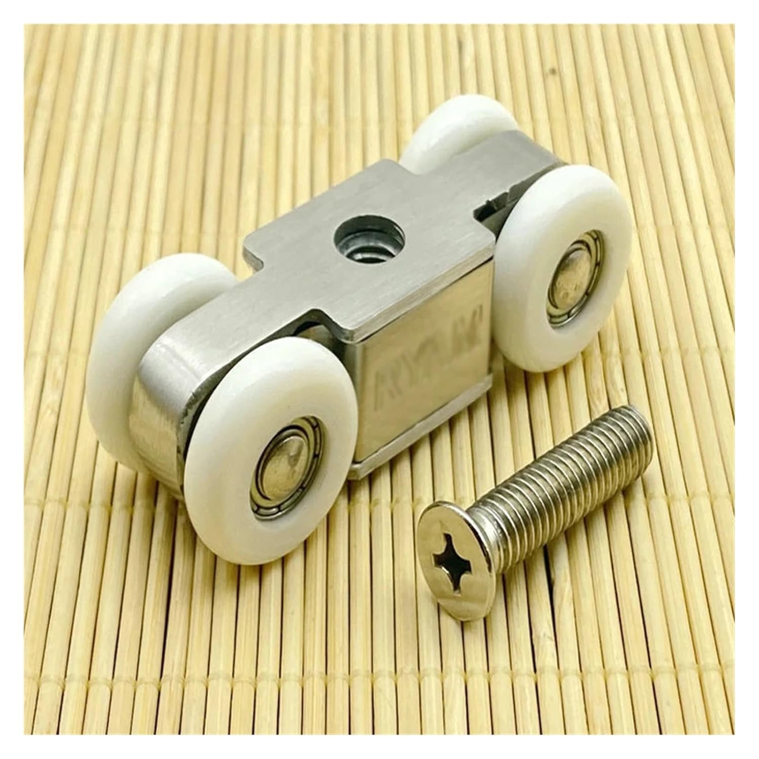 Stainless Steel Wooden DoorHanging UlleySliding DoorHanging Pulley/Sliding Door Hanging Pulley Hanging Track Pulleyh 4 Weels