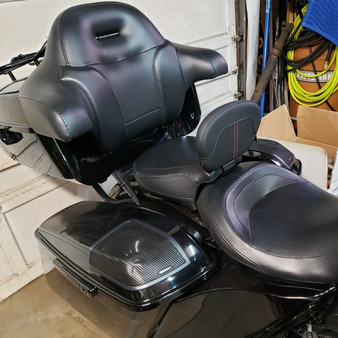 Amazon | Baohatsu バイク用 フロント バックレスト PUレザー製 2009