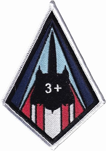 Skunk Works SR-71 Blackbird MACH 3 Patch - Parte trasera de plástico, 4 pulgadas, con licencia oficial