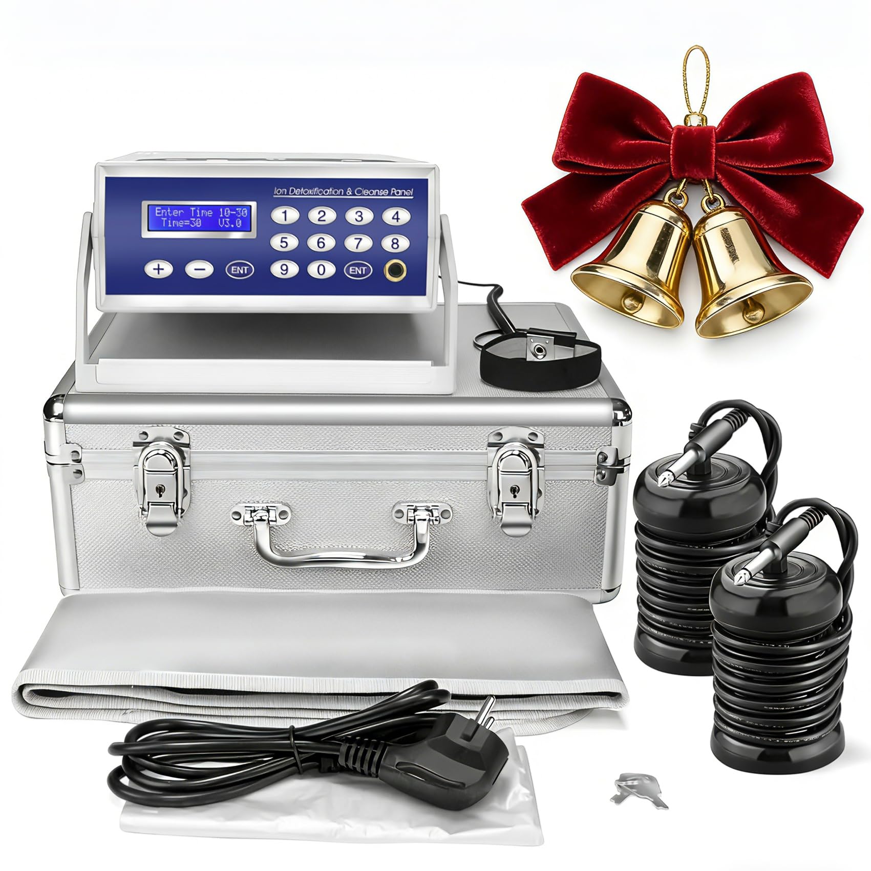 Ionic Foot Bath Detox Machine, Professional Foot Detox Machine for Home Use, Ion Cleanse Ionic Bath Spa with LED Display, Far Infrared Belt