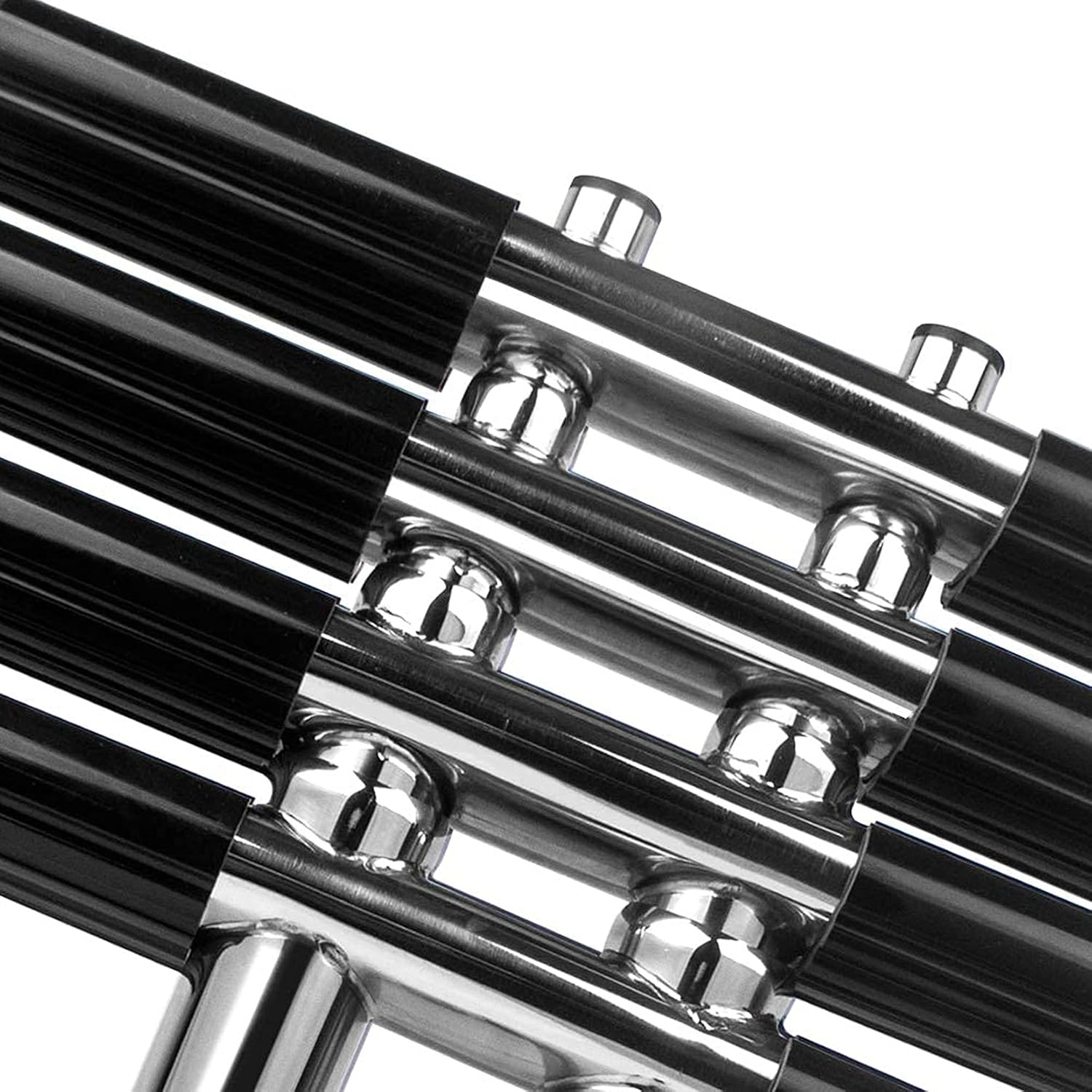 4 Step Boat Dive Ladder,316 Stainles Steel 4 Step Boat Ladder,Marine Dual Vertical Telescoping Ladder,Dual Vertical Extendable Sport Ladder