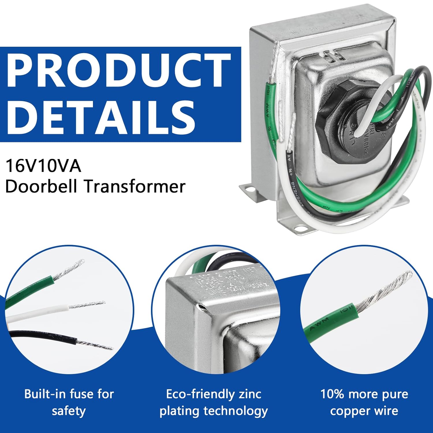 24v Transformer Nest Power Adapter Wall Plate Wyze Doorbell Camera