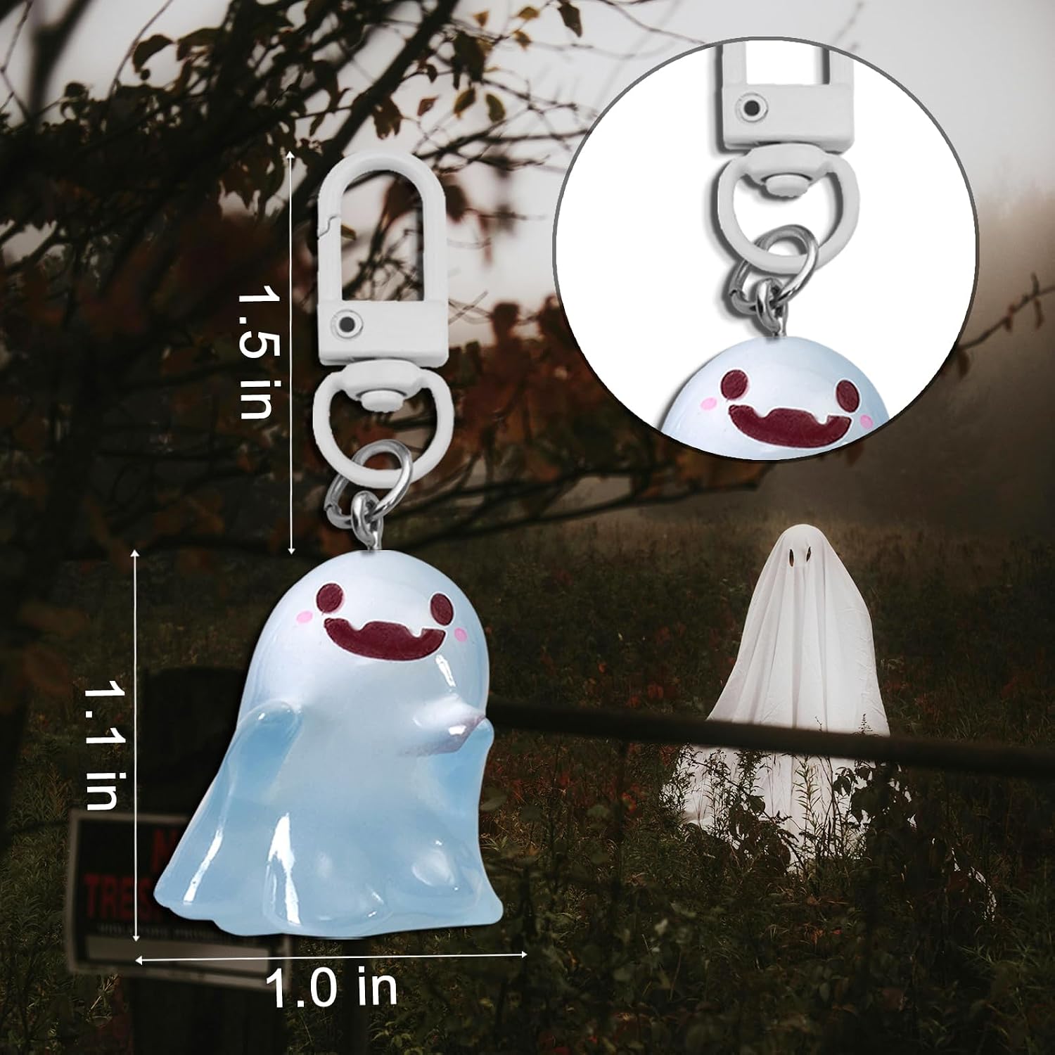 Ghost Keychain Gifts For Women Basket Stuffers For Teen Spooky Gift