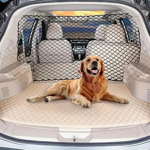 YDSTNiu Dog Car Barrier for Audi Q4 Sportback e-tron I 2021-2024, Pet Guard Dog Net Boot Barrier Pet Net Guard Rear Mesh Barrier Divider Protector